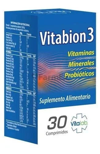 Vitabion 3 x 30 cápsulas Farmex-Fonasa-Persistente